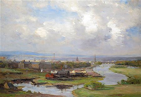 A view of Perth, Scotland from the South