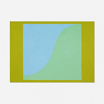 Green and Blue Fenestra No. 5