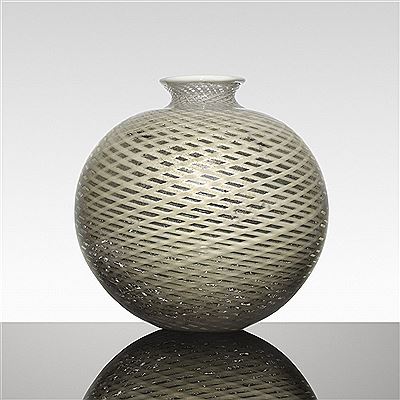 Sample artwork by Tomaso Buzzi (1900 - 1981), known for glass art vases, bird and animal images, architecture design - View similar artists and auction records