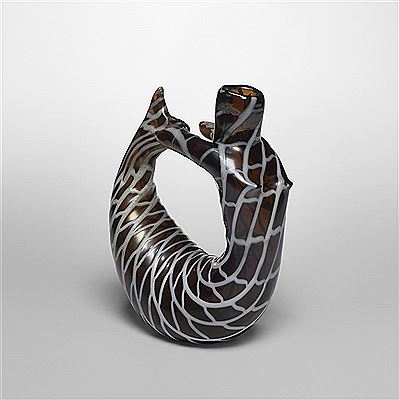Rare and important Sirena vase