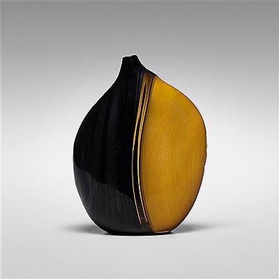 Rare and important Asimmetrico vase
