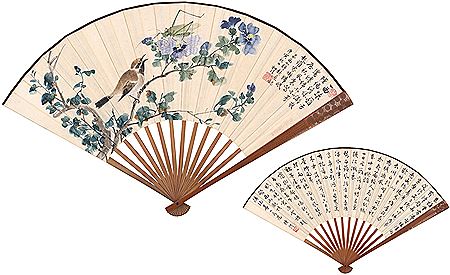 FLOWER AND BIRD SEVEN-CHARACTER POEM IN RUNNING SCRIPT by Yifei Lu - Auction record, sale price, and art valuation. Compare with similar artists and explore comparable artworks.