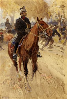 Gefechtsszene by Louis Dunki - Auction record, sale price, and art valuation. Compare with similar artists and explore comparable artworks.