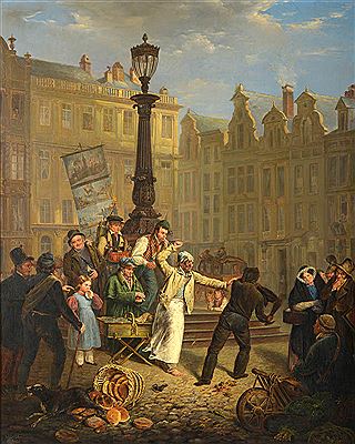 Market in Antwerp by Jean Henri De Coene - Auction record, sale price, and art valuation. Compare with similar artists and explore comparable artworks.