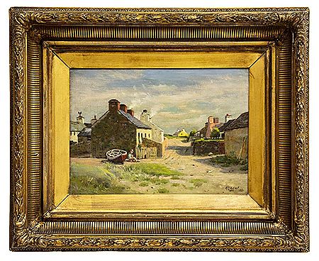 Village with Fishing Boat by Peter Ghent - Auction record, sale price, and art valuation. Compare with similar artists and explore comparable artworks.