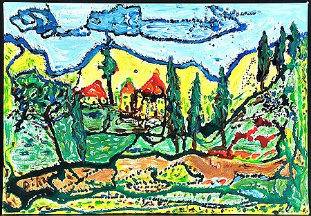 "Landschaft in der Toscana II"