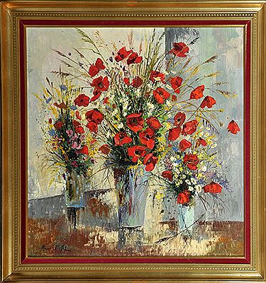 Les trois bouquets by Maurice Armand Buffet - Auction record, sale price, and art valuation. Compare with similar artists and explore comparable artworks.
