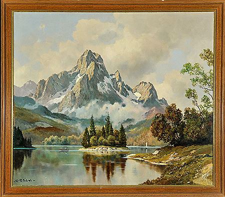 Eibsee mit Zugspitze by Rudolf Rodel - Auction record, sale price, and art valuation. Compare with similar artists and explore comparable artworks.