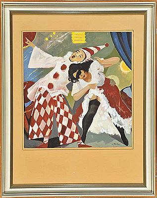 "Pierrot und Columbine"