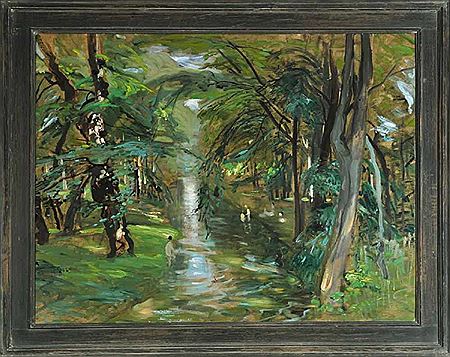 "Badende am Fluss"