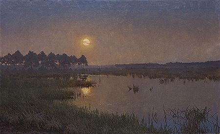 MOON RISE by Jan Grubinski - Auction record, sale price, and art valuation. Compare with similar artists and explore comparable artworks.