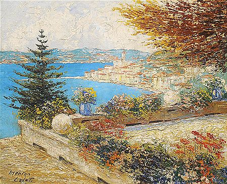 Vue de Menton depuis Garavan