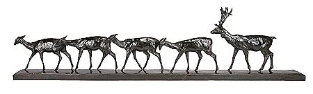 Le cerf et les quatre biches