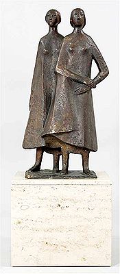 Sample artwork by Marianne Ludicke (1919 - 2012), known for sculpture - View similar artists and auction records