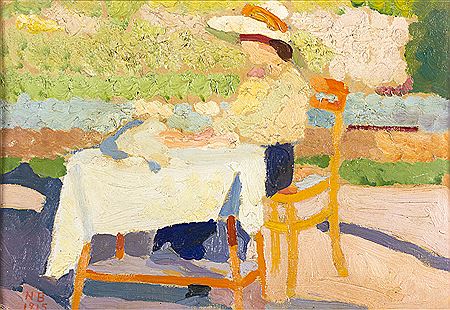 Pasquarosa in the garden, 1915