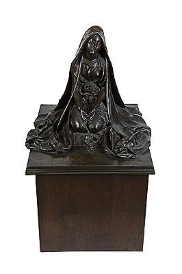 Kneeling girl