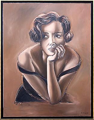 Portrait mélancolique. by Veronique Roque - Auction record, sale price, and art valuation. Compare with similar artists and explore comparable artworks.