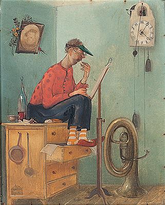 Sample artwork by Kleophas Bogailei (1901 - 1989), known for painting - View similar artists and auction records