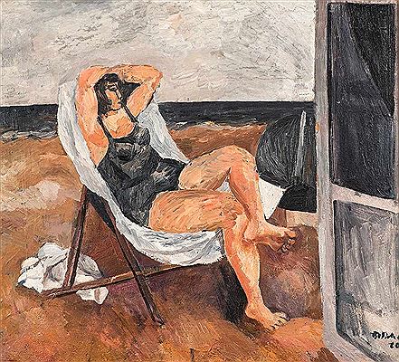 Frau am Meer