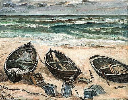 Boote am Strand von Zempin