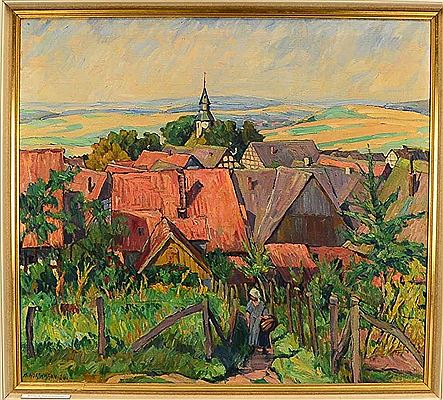 'Blick über die Dächer von Schwalenberg'