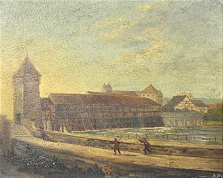 Alte Rheintorbrücke by Albert Ditz - Auction record, sale price, and art valuation. Compare with similar artists and explore comparable artworks.