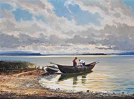 Fischer am Bodensee by Helmut Stadelhofer - Auction record, sale price, and art valuation. Compare with similar artists and explore comparable artworks.