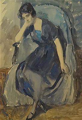 "Woman in Armchair"