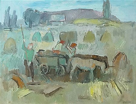 "Gathering Hay"