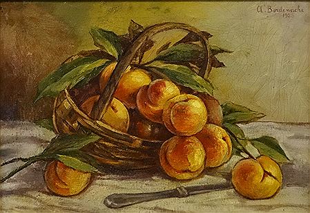 The Basket with Peaches