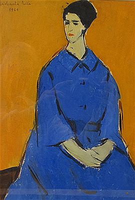 Young Woman in Blue