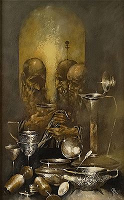 Sample artwork by Ovidiu Oprea (1958 - 2007), known for painting - View similar artists and auction records