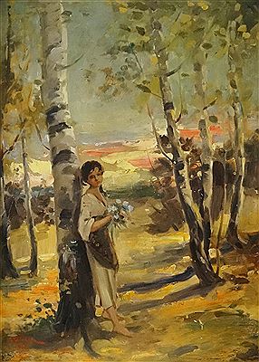 "Little Girl with Flowers" by Ion Statescu - Auction record, sale price, and art valuation. Compare with similar artists and explore comparable artworks.