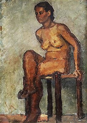 "Nude on the Chair" by Camil Ressu - Auction record, sale price, and art valuation. Compare with similar artists and explore comparable artworks.