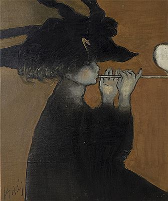 Muchacha haciendo pompa de jabón