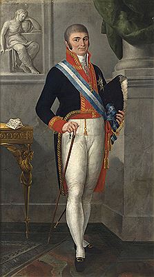 Retrato de Don Vicente María Palafox Portocarrero Mexía y Silva (1758- 1820), VIII Marqués de Ariza, X Marqués de Estepa, XI marqués de la Guardia, de Armunia, de la Guardia, de Guadalest, de Laula, de Vivola y de Monte de Vay, conde de la Monclova y de S