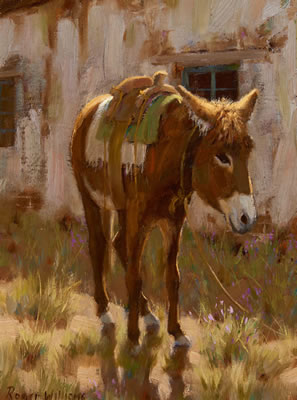 Saddled Burro