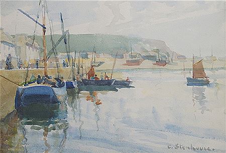 THE HARBOUR, CAMARET by Charles Stenhouse - Auction record, sale price, and art valuation. Compare with similar artists and explore comparable artworks.