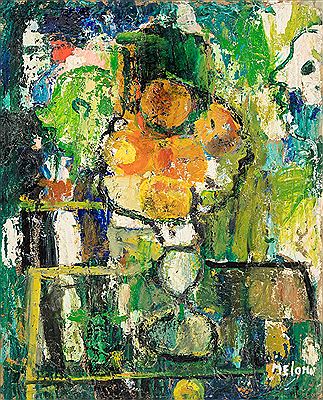 Vassoio di frutta, 1954 by Gino Meloni - Auction record, sale price, and art valuation. Compare with similar artists and explore comparable artworks.