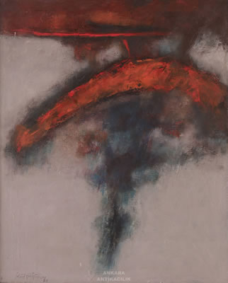 Abstract composition by Lutfu Gunay - Auction record, sale price, and art valuation. Compare with similar artists and explore comparable artworks.