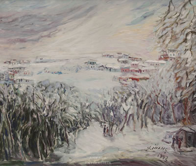 Village peysage by Hamza Inanc - Auction record, sale price, and art valuation. Compare with similar artists and explore comparable artworks.