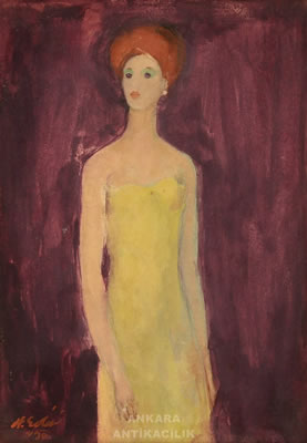 Sample artwork by Edip Hakki Koseoglu (1904 - 1990), known for painting - View similar artists and auction records
