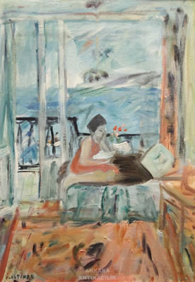 Sample artwork by Ismail Altinok (1920 - 2002), known for paining - View similar artists and auction records