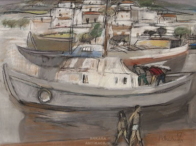 Sample artwork by Fethi Arda (1934 - 1996), known for painting - View similar artists and auction records
