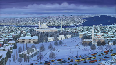 Sample artwork by Bayram Gumus (Born 1960), known for painting - View similar artists and auction records