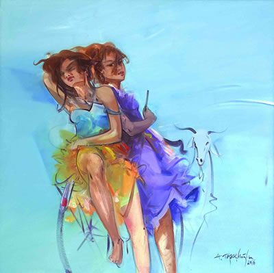 Sample artwork by Akdogan Topaclioglu (Born 1959), known for painting - View similar artists and auction records