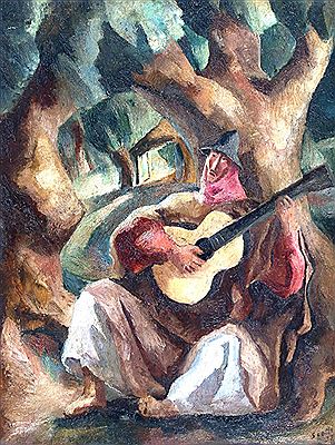 "GAUCHO CON GUITARRA"