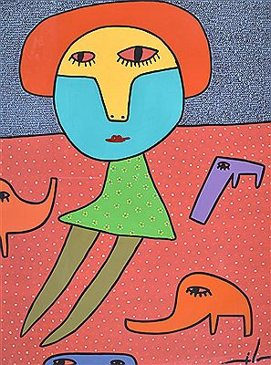 NIÑA CON ELEFANTES