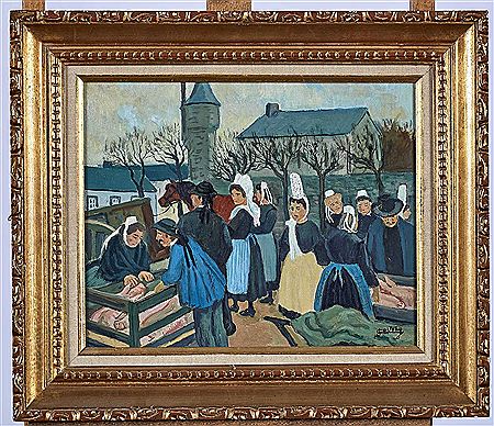 "Champ de foire aux cochons à Quimper" by Jean Caveng - Auction record, sale price, and art valuation. Compare with similar artists and explore comparable artworks.
