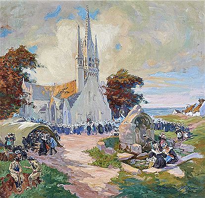 "Scène de pardon en pays fouesnantais"